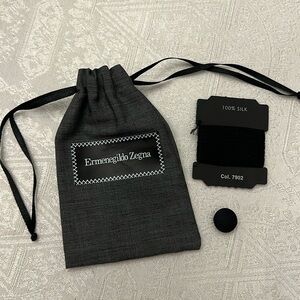 Ermenegildo Zegna pouch Silk tread & button 🎁